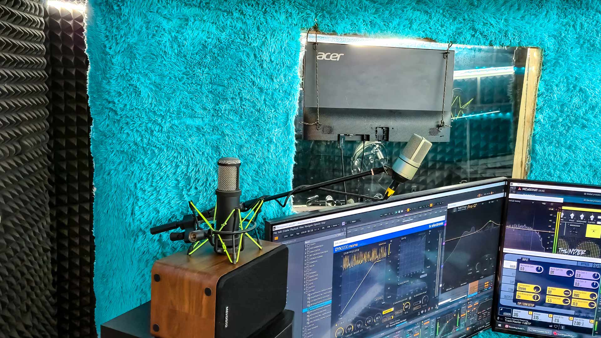 Recording studio interior