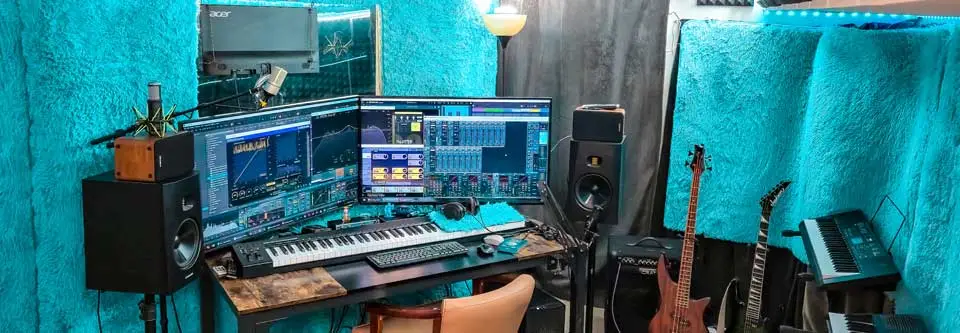 Recording studio interior